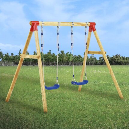 Kids Wooden Swing Set
