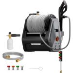 Giraffe Tools Electric Wall Mount Power Washer with 100FT Retractable Pressure Hoses