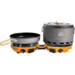 Jetboil Genesis Basecamp Backpacking and Camping Stove Cooking System with Camping Cookware