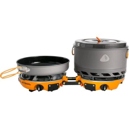 Jetboil Genesis Basecamp Backpacking and Camping Stove Cooking System with Camping Cookware
