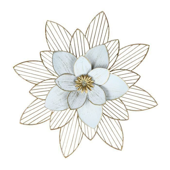 Liffy Elegant Extra Large Metal Flower Wall Decor for Home Yard White Gold 20 3D Appearance Wire Artwork Perfect for Patio Porch cbd3bb8e 33ca 47ad 8e8d 01d32e7083b6.d862da723997e155a5b981b02f529538