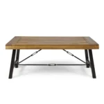 Outdoor Acacia Wood Coffee Table, Teak Handmade