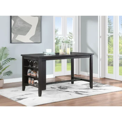 Coaster Elliston Wood Counter Height Dining Table with Storage Shelves Dark Gray ea6f5250 352e 4508 aa73 48ab5865bb3c.0d81cc95f420e588dc07b763a6338828