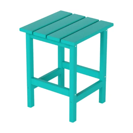 Costaelm Paradise Adirondack Outdoor Patio Side Square End Table Small Poly Lumber HDPE Weather Resistant Turquoise 6f5f5916 5b5d 410f b7eb 4b322f611e35.4c4524260d7a86c691b1c89c0be6670b