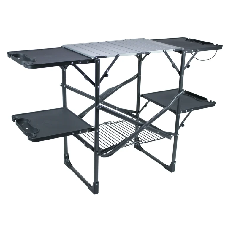 Outdoor Slim-Fold Cook Station Portable Camping Table