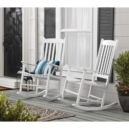 Mainstays Outdoor Wood Porch Rocking Chair White Color Weather Resistant Finish 0f752ed7 ef64 4467 bb1a a02bc5a97a3e.8070caaf5996087497e00c11916145d2