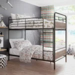 Better Homes Gardens Anniston Twin Over Twin Bunk Bed Metal Frame and Rustic Gray Accents 1996fad5 b5bd 4ca3 bb3a 957f1970b4b2 1.c50c0fff2f83113559e00fa7a38b017e