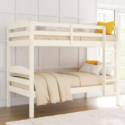 Better Homes Gardens Leighton Solid Wood Twin over Twin Convertible Bunk Bed White 6d39d954 9c37 4dca 876e 264b463d6641.26d0953a50c97123112b5d928aeffb31