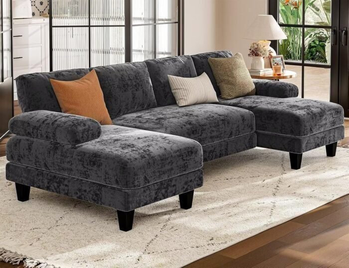 Txtin&apos;s U Shaped Sectional Couches for Living Room, 111 Inch Modular Sofa with Double Chaise, Large Lounge Couch