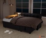 Reversible Sectional Sofa Couch, Sleeper Sofa Bed with Storage Chaise Pull Out Couch