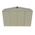 DuraMax 10.5ft x 2.75ft SidePro Vinyl Shed with Foundation Kit