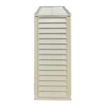 DuraMax 10.5ft x 2.75ft SidePro Vinyl Shed with Foundation Kit