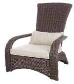 Patio Sense Deluxe Coconino Wicker Chair For Porch,Lawn,Garden,Backyard,Balcony,Deck,Pool,Indoor,Outdoor