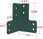Vikofan Garage Workbench Legs Brackets,8 PCS 4mm Green