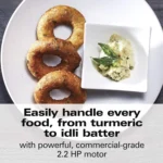 Hamilton Beach Professional 4-in-1 Juicer Mixer Grinder,Commercial-Grade 1400 Watt Motor,120V,3 Leakproof Jars,For Wet and Dry Spices,Chutneys and Curries,Engineered in India & USA (58770)