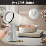 AMZCHEF Portable Range Hood with 3 Speed Exhaust Fan,Low Noise Large Oil Collection Cup