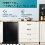 Upright freezer,3.0 Cubic Feet,Single Door Compact Mini Freezer with Reversible Stainless Steel Door,Small freezer for Home/Dorms/Apartment/Office (Silver)