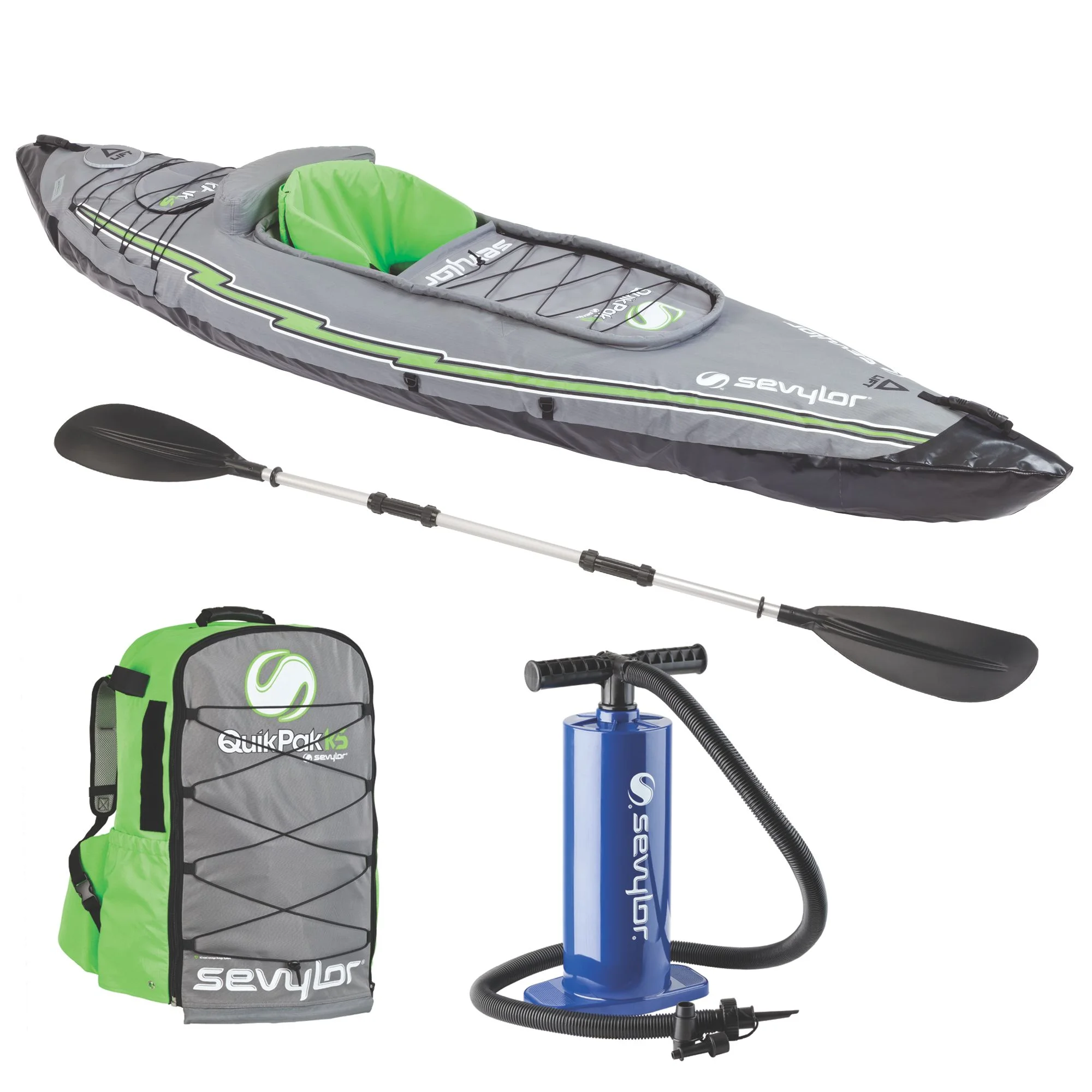 Sevylor K5 Quikpak Inflatable Kayak Sevylor K5 Quikpak Inflatable Kayak