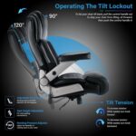 FAMIC Office Chair Adjustable Lumbar Support 3D Flip Arms