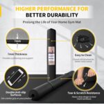 CAMBIVO Large Exercise Mats with 2 Storage Straps and 1 Storage Bag