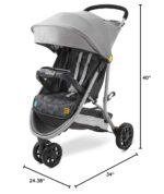 Century Stroll On 3-Wheel Lightweight Stroller