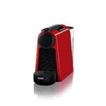 Nespresso Essenza Mini Original Espresso Machine Bundle with Aeroccino Milk Frother by De'Longhi,Red