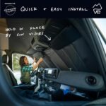 VanEssential Insulated Magnetic Blackout Front Windshield Cover Designed