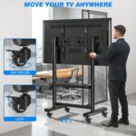 Rfiver Heavy Duty Mobile TV Stand with Silent Wheel