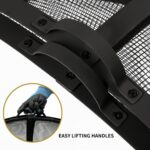 WeCooper Outdoor Fire Pit Spark Screen Cover Accessory,Fire Mesh Screen Guard