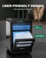 Silonn Nugget Ice Maker Countertop,Pull-Out Water Tank and Removable Ice Basket
