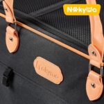 Nakyma Large Cat Carrier with Wheels,Rolling Cat Carrier