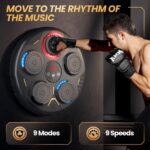 Bewolk Music Boxing Machine with Gloves Boxing Music Workout Machine