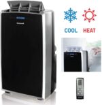 MM14CCS Portable Air Conditioner with Fan Dehumidifier with Thermal Overload Protection,14000 BTU White,BlackSilver
