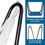 TOREVSIOR Unique U-Shaped Hammock Chair with Stand,Sturdy & Rust-Resistant