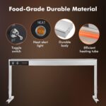 Hiteemer Food Heat Lights Hanging Overhead Stainless Steel with Cord