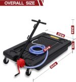DEXSO 17 Gallon Oil Drain Pan with Hand Pump & 8 Ft Hose