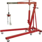 Strongway Hydraulic Engine Hoist with Load Leveler ?C 2-Ton Capacity,1in.-82 5/8in. Lift Range