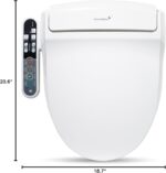 SmartBidet Electric Bidet Toilet Seat with Heated Seating,Warm Air Dryer