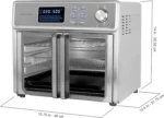 Kalorik MAXX? Digital Air Fryer Oven,26 Quart,10-in-1 Countertop Toaster Oven & Air Fryer Combo-21 Presets up to 500 degrees,Includes 9 Accessories & Cookbook