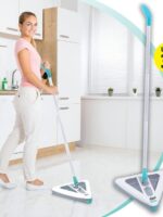 Zippi Sweeper Max- Powerful and Lightweight Sweeper Perfect for Carpet Hardwood and Tile Triangular Design Allows for Sweeping in Corners 1000 mAh Rechargeable Battery