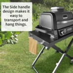 BSARTE METAL Collapsible Grill Stand Fits Ninja Outdoor XSKSTAND