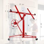 FDW Drywall Panel Hoist Construction Rolling Caster Wheel Lockable Tool