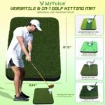 MyVoice 6-in-1 Ultimate Golf Mat Set with 6 Interchangeable Hitting Mats