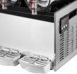 Slushy Machine 15L x 3 Tank 110V Margarita Maker Frozen Drink Machine Commercial Smoothie Maker Slushy Making Machine Suitable for Commercial Use