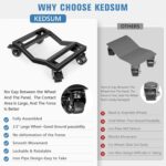 KEDSUM Car Dolly Set of 4 with 2 Brake Wheels + 2 Swivel Wheels