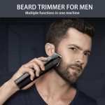Beard Trimmer for Men - 5 in 1 Kit Electric Razor,Nose Hair Trimmer with LED Display,Cordless Mustache Body Face Grooming Kit,Waterproof Rechargeable Beard Shaver
