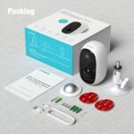 Battery Security Camera Outdoor,Conico 24G WiFi 1080P Wireless Home Rechargeable Outside Camera,IP Surveillance Cameras with 2Way AudioNight VisionMotion DetectionWaterproof Cloud Storage