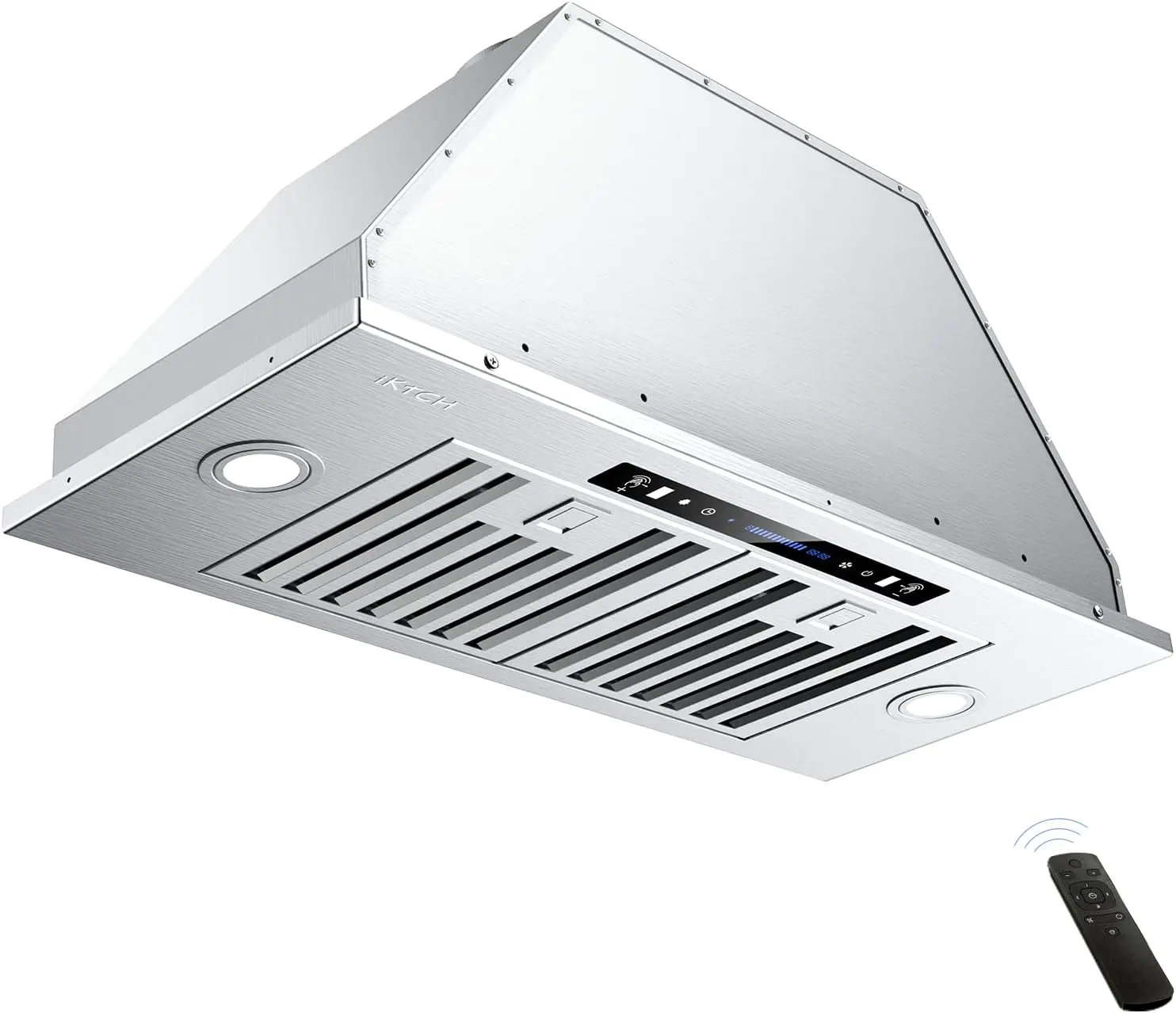 30 inch Built-in/Insert Range Hood 900 CFM,Ducted/Ductless Convertible Duct,Stainless Steel Kitchen Vent Hood with 4 Speed Gesture Sensing&Touch Control Panel(IKB01-30) 30 inch Built-in/Insert Range Hood 900 CFM,Ducted/Ductless Convertible Duct,Stainless Steel Kitchen Vent Hood with 4 Speed Gesture Sensing&Touch Control Panel(IKB01-30)