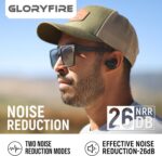 GLORYFIRE Shooting Ear Protection Ear Plugs for Shooting Range Hearing Protection 26dB Noise Reduction