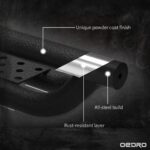 OEDRO Drop Down Running Boards Compatible Textured Steel Nerf Bars